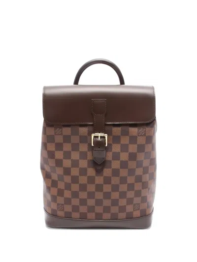 Pre-owned Louis Vuitton 2003 Soho Backpack In Brown