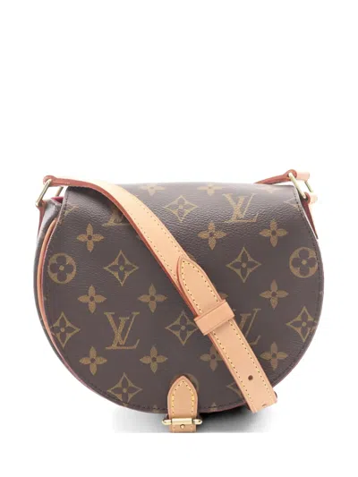 Pre-owned Louis Vuitton 2003 Tamburan Monogram Crossbody Bag In Brown