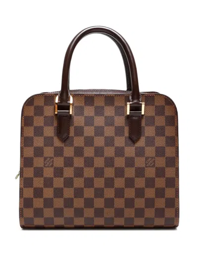 Pre-owned Louis Vuitton 2003 Triana Tote Bag In Brown