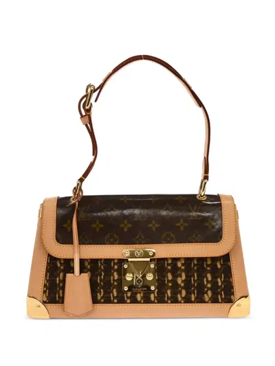 Pre-owned Louis Vuitton 2003 Tweedy Tote Bag In Brown