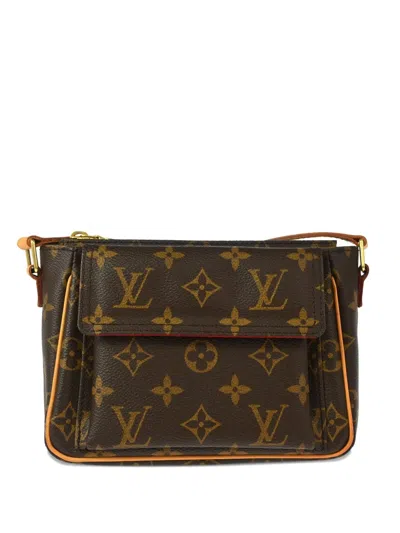 Pre-owned Louis Vuitton 2003 Viva Cite Pm Cross Body Bag In Brown