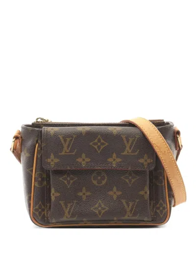 Pre-owned Louis Vuitton 2003 Viva Cite Pm Handbag In Brown