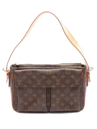 Pre-owned Louis Vuitton 2003 Vivacite Gm Monogram Shoulder Bag In Brown