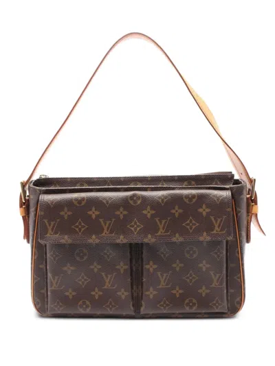Pre-owned Louis Vuitton 2003 Vivacite Gm Shoulder Bag In Brown