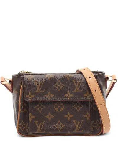 Pre-owned Louis Vuitton 2003 Vivacite Pm Shoulder Bag In Brown