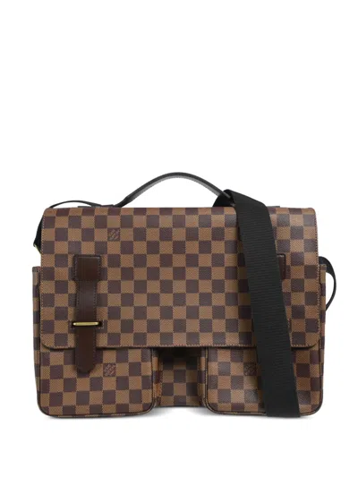 Pre-owned Louis Vuitton 2003s Broadway Two-way Handbag In Brown