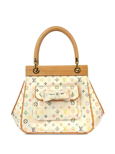 Pre-owned Louis Vuitton 2004 Abelia Handbag In White