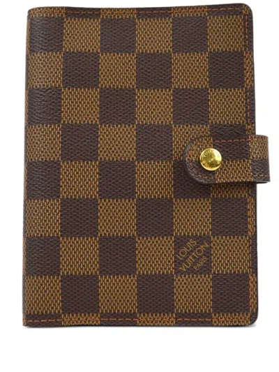 Pre-owned Louis Vuitton 2004 Agenda Pm Cover In Brown