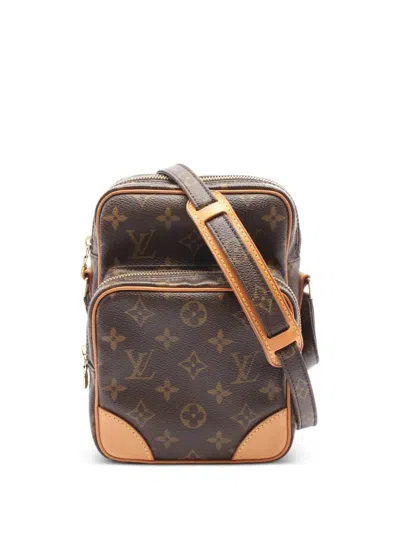 Pre-owned Louis Vuitton 2004 Amazon Monogram Canvas Cross Body Bag In Brown