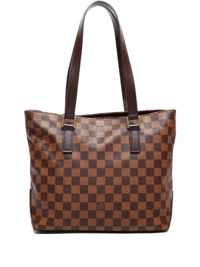 Pre-owned Louis Vuitton 2004 Cabas Piano Tote Bag In Brown