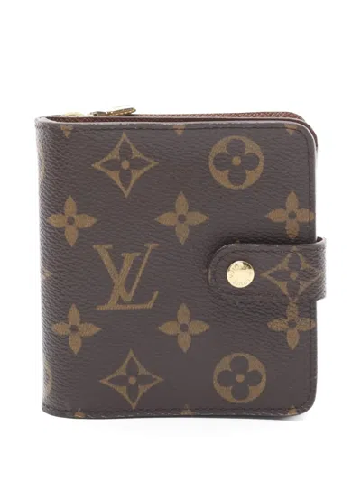 Pre-owned Louis Vuitton 2004 Compact Zip Monogram Wallet