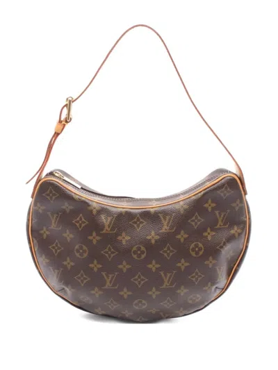 Pre-owned Louis Vuitton 2004 Croissant Mm Handbag In Brown