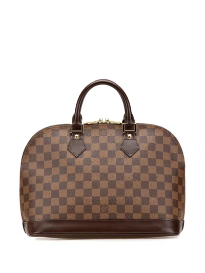 Pre-owned Louis Vuitton 2004 Damier Ebene Alma Pm Handbag