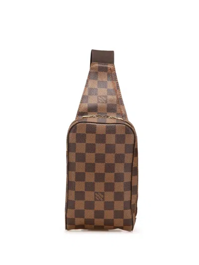 Pre-owned Louis Vuitton 2004 Damier Ebene Geronimos Crossbody Bag