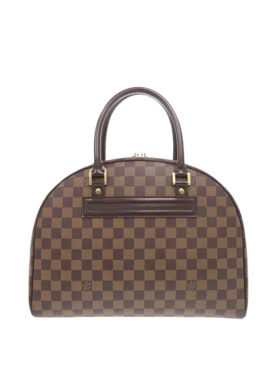 Pre-owned Louis Vuitton 2004 Damier Ebene Nolita Handbag In Brown