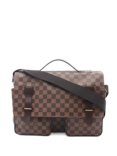 Pre-owned Louis Vuitton 2004 Damier Ebéne Shoulder Bag In Brown