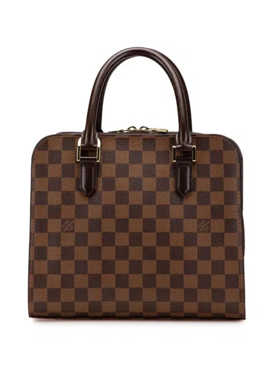 Pre-owned Louis Vuitton 2004 Damier Ebene Triana Handbag