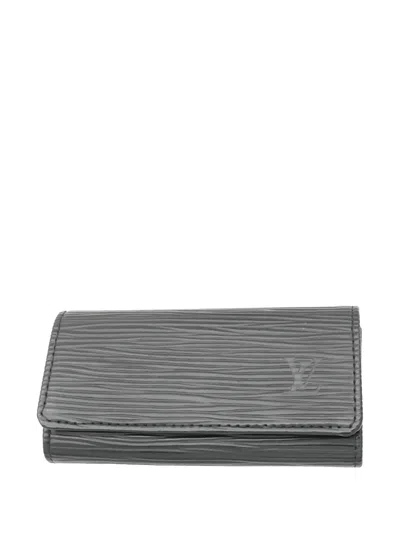 Pre-owned Louis Vuitton 2004 Epi 4 Key Holder In Black