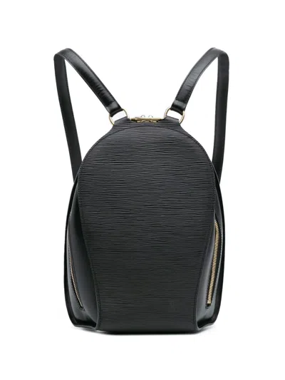 Pre-owned Louis Vuitton 2004 Epi Mabillon Backpack In Black