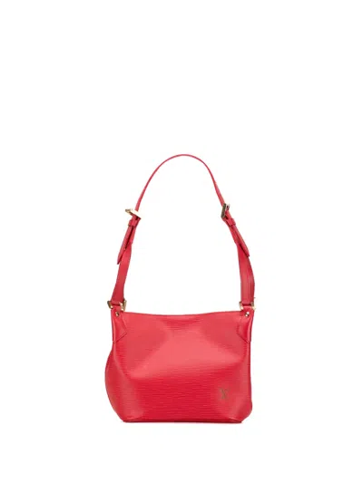 Pre-owned Louis Vuitton 2004 Epi Mandara Pm Shoulder Bag In Red