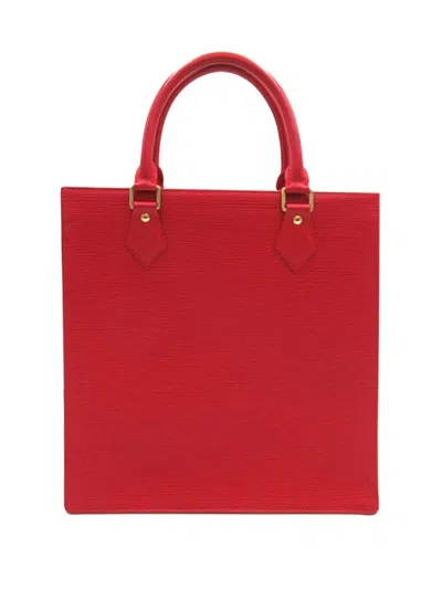 Pre-owned Louis Vuitton 2004 Epi Sac Plat Pm Handbag In Red