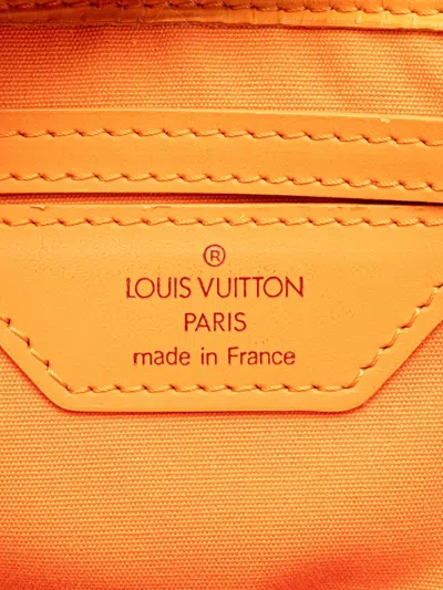Pre-owned Louis Vuitton 2004 Epi Sac Plat Pm Tote Bag In Orange
