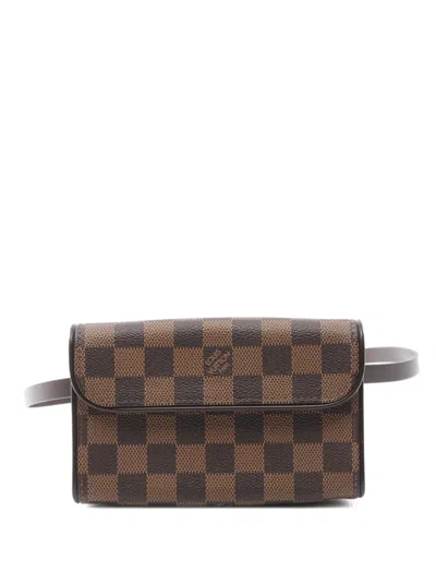 Pre-owned Louis Vuitton 2004 Florentine Belt Bag In Brown