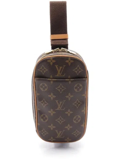 Pre-owned Louis Vuitton 2004 Gange Messenger Bag In Brown