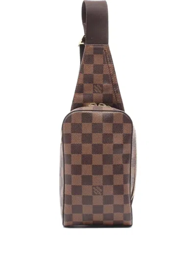 Pre-owned Louis Vuitton 2004 Geronimos Cross Body Bag In 褐色