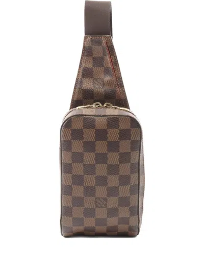 Pre-owned Louis Vuitton 2004 Geronimos Messenger Bag In Brown