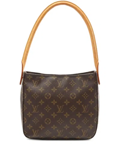 Pre-owned Louis Vuitton 2004 Looping Mm Shoulder Bag In Brown
