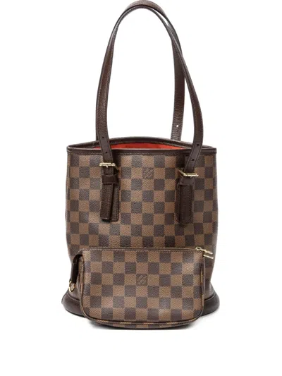Pre-owned Louis Vuitton 2004 Marais Tote Bag In Brown