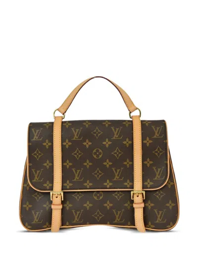 Pre-owned Louis Vuitton 2004 Marelle Sac À Dos Three-way Bag In Brown