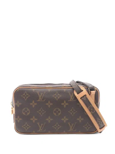 Pre-owned Louis Vuitton 2004 Marly Bandouliere Shoulder Bag In Brown