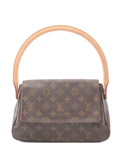 Pre-owned Louis Vuitton 2004 Mini Looping Handbag In Brown