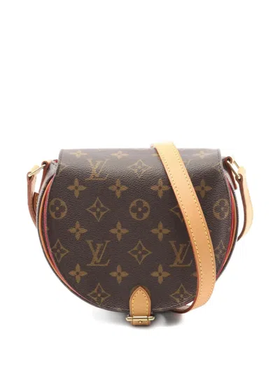 Pre-owned Louis Vuitton 2004 Mini Tambourine Monogram Cross-body Bag In Brown