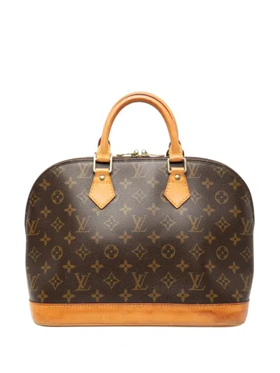 Pre-owned Louis Vuitton 2004 Monogram Alma Pm Handbag In Brown