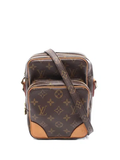 Pre-owned Louis Vuitton 2004 Monogram Amazon Cross Body Bag In Brown
