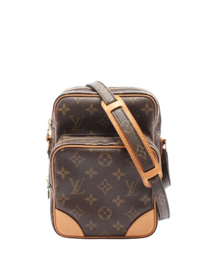 Pre-owned Louis Vuitton 2004 Monogram Amazone Crossbody Bag In Brown