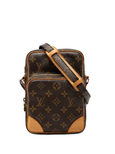 Pre-owned Louis Vuitton 2004 Monogram Amazone Crossbody Bag In Brown
