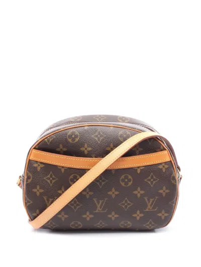 Pre-owned Louis Vuitton 2004 Monogram Blois Crossbody Bag In Brown