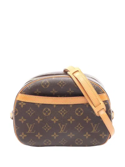 Pre-owned Louis Vuitton 2004 Monogram Blois Crossbody Bag In Brown