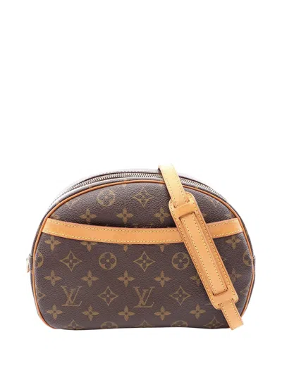 Pre-owned Louis Vuitton 2004 Monogram Blois Crossbody Bag In Brown