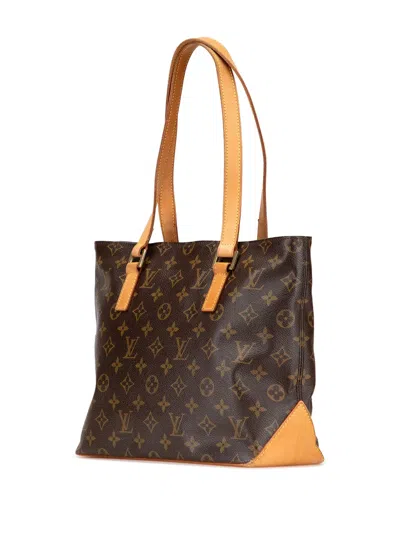 Pre-owned Louis Vuitton 2004 Monogram Cabas Piano Tote Bag In Brown