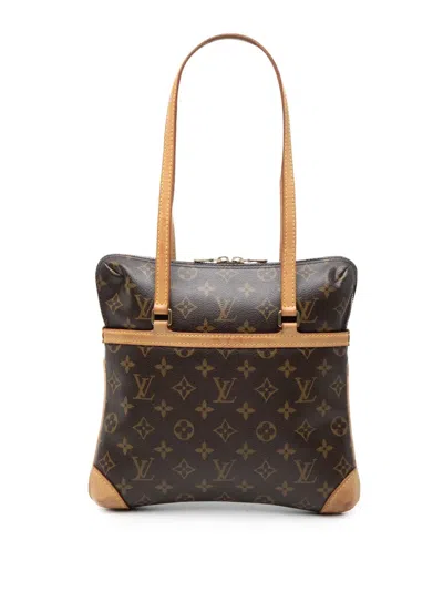 Pre-owned Louis Vuitton 2004 Monogram Coussin Gm Shoulder Bag In Brown