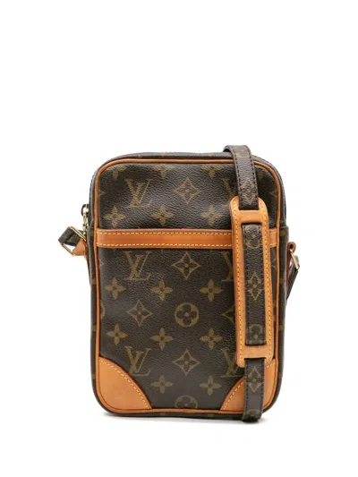 Pre-owned Louis Vuitton 2004 Monogram Danube Crossbody Bag In Brown