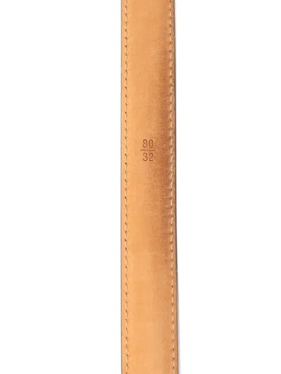 Pre-owned Louis Vuitton 2004 Monogram Ellipse Belt In Brown