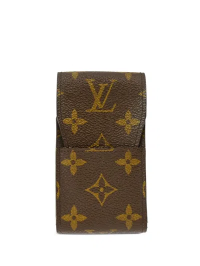 Pre-owned Louis Vuitton 2004 Monogram Etui Case In 褐色