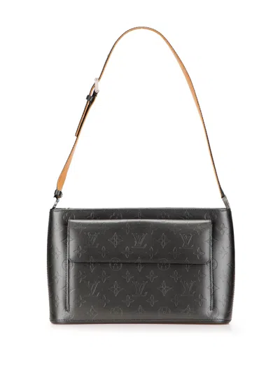 Pre-owned Louis Vuitton 2004 Monogram Mat Alston Shoulder Bag In Gray