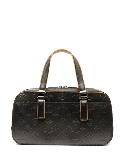 Pre-owned Louis Vuitton 2004 Monogram Mat Shelton Handbag In Gray